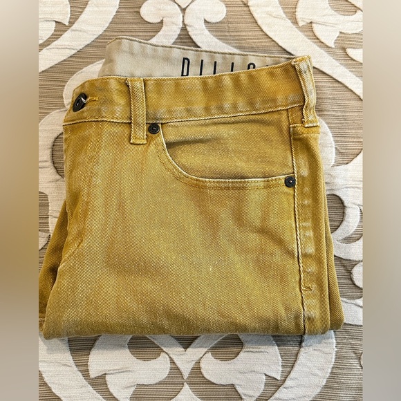 Bullhead Dillon Skinny Men’s Mustard Yellow Jeans, Size 32x30 - 99% Cotton - Picture 7 of 8
